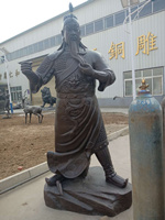大型銅關公像